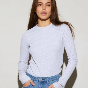 STIEGLITZ Basic Longsleeve | Melange Grey Clearance