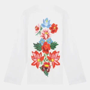STIEGLITZ Chessa Wide Skate Longsleeve | White Clearance