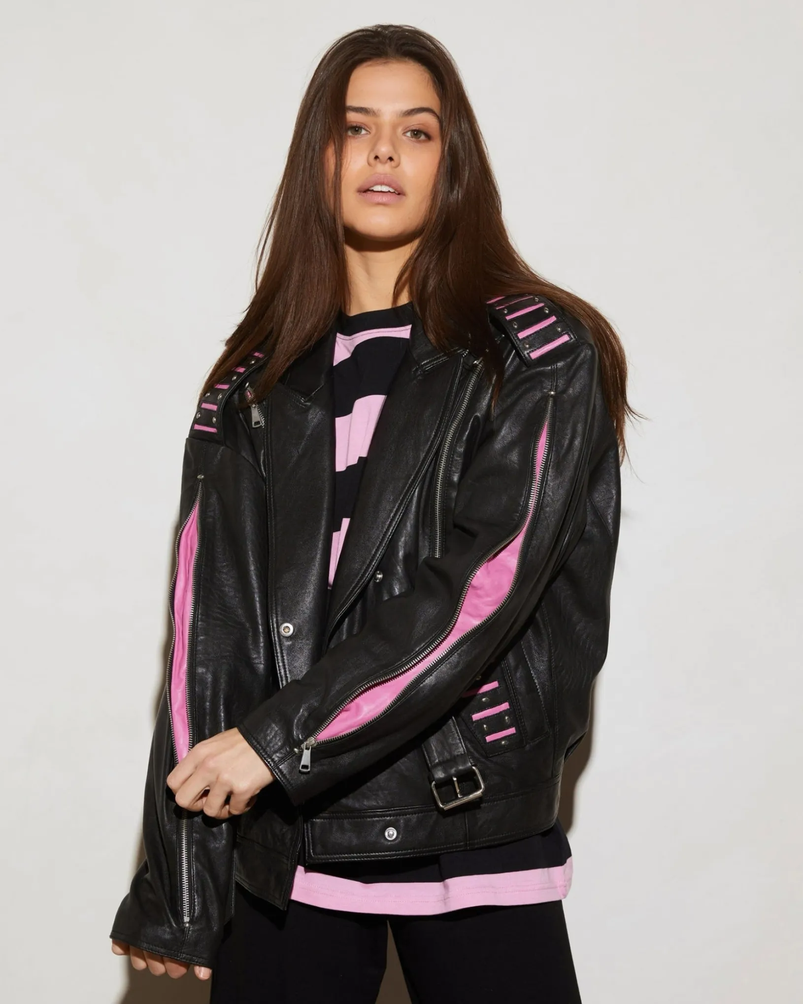 leather_lola_biker_jacket__black_2.webp STIEGLITZ Leather Lola Biker Jacket | Black Discount