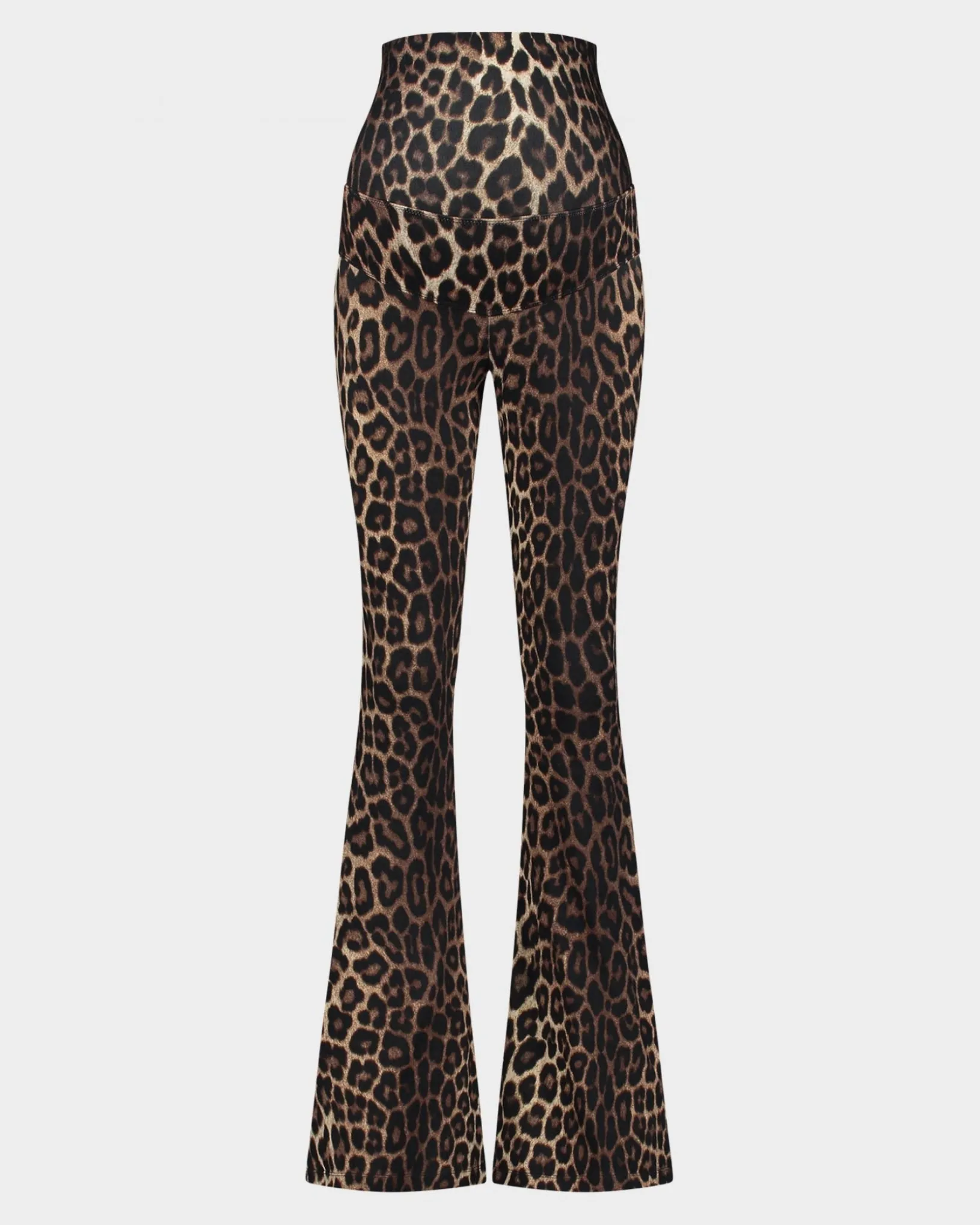 leopard_maternity_flared_broek__brown_1.webp STIEGLITZ Leopard Maternity Flared Broek | Brown Discount