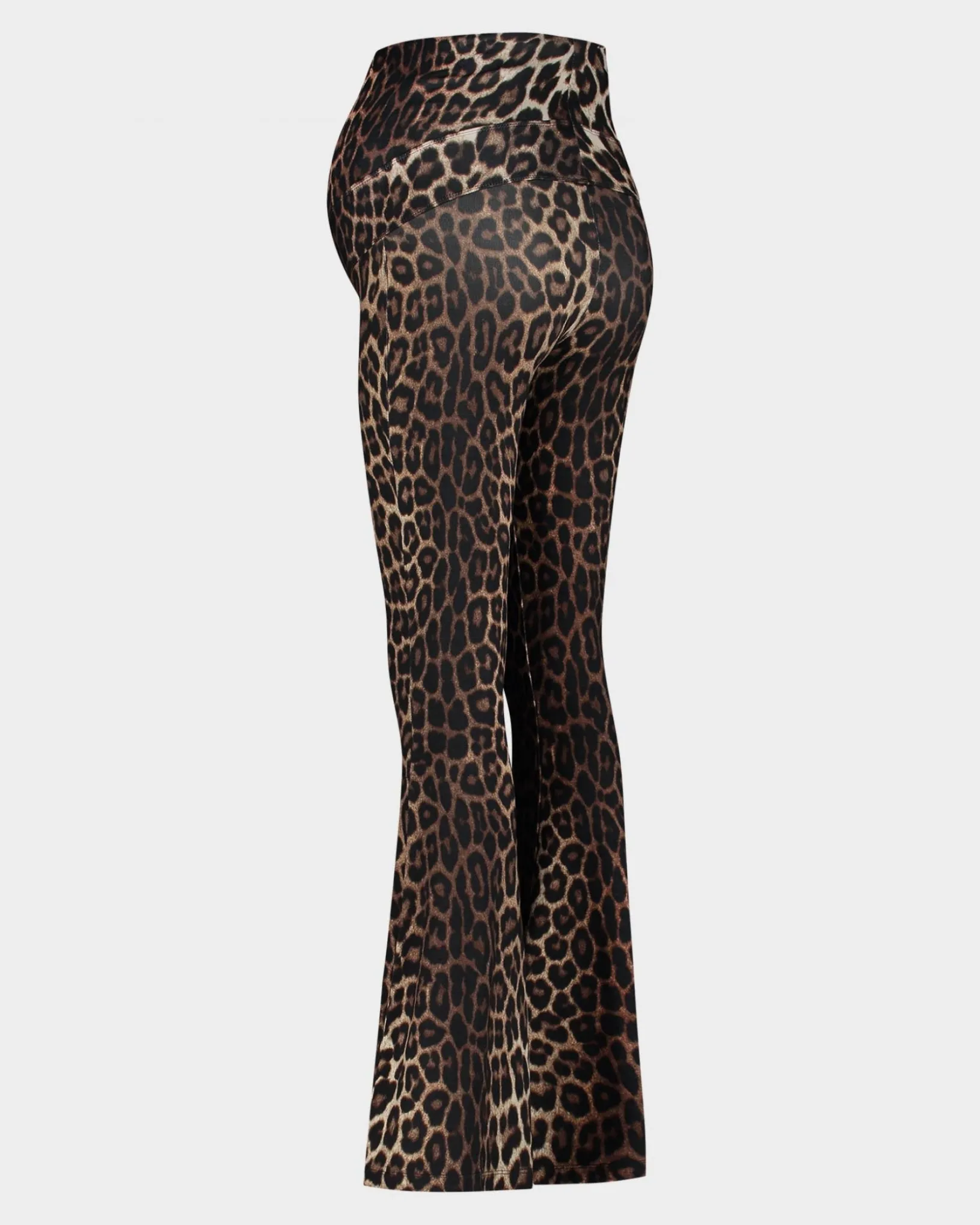 leopard_maternity_flared_broek__brown_2.webp STIEGLITZ Leopard Maternity Flared Broek | Brown Discount