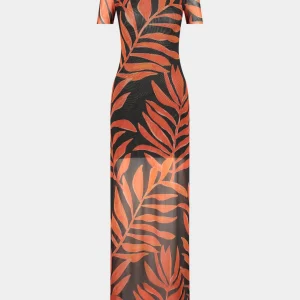 STIEGLITZ Tais Mesh Jurk | Orange Discount