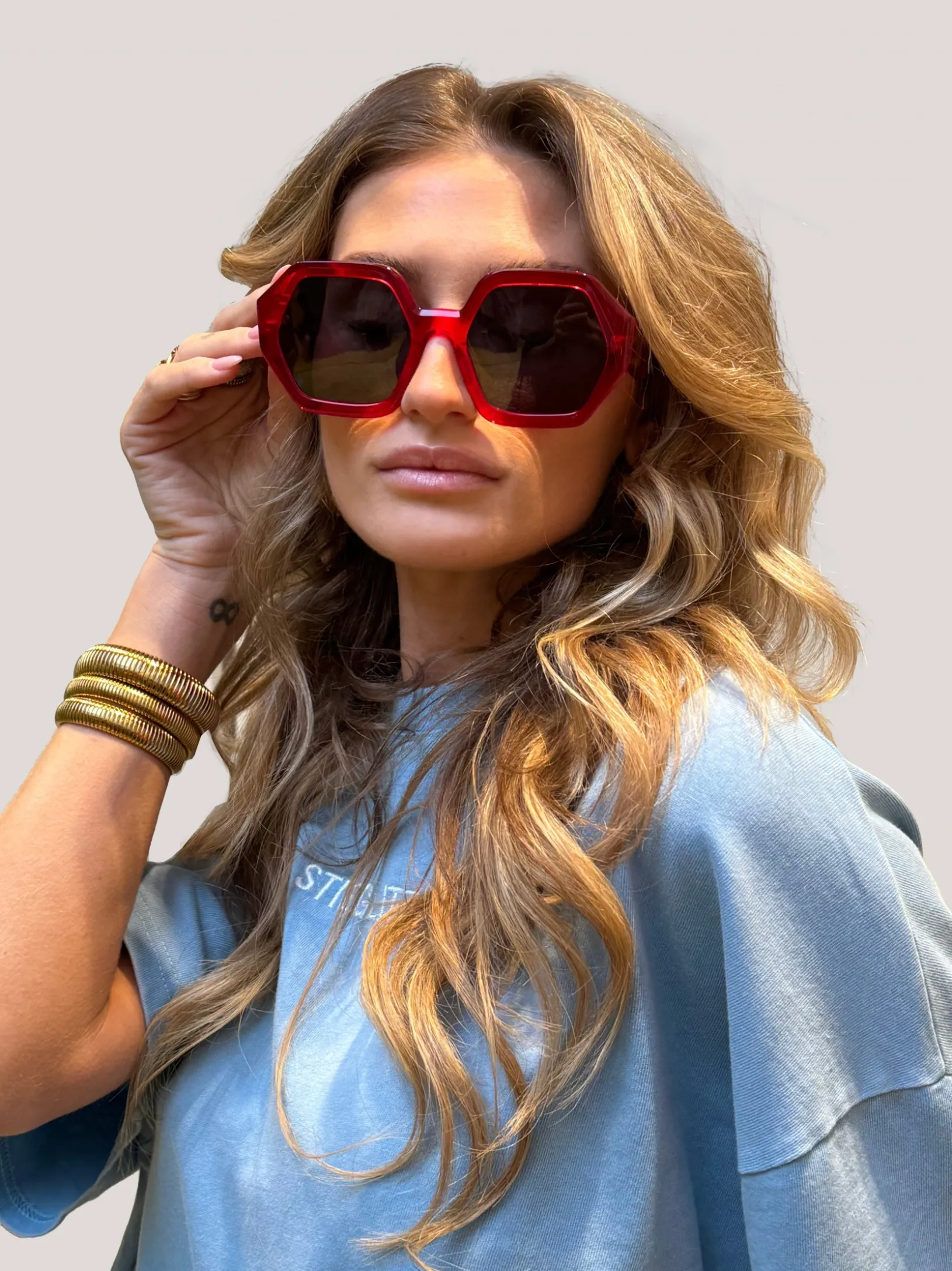 ula_sunglasses__red_2.webp STIEGLITZ Ula Sunglasses | Red Discount