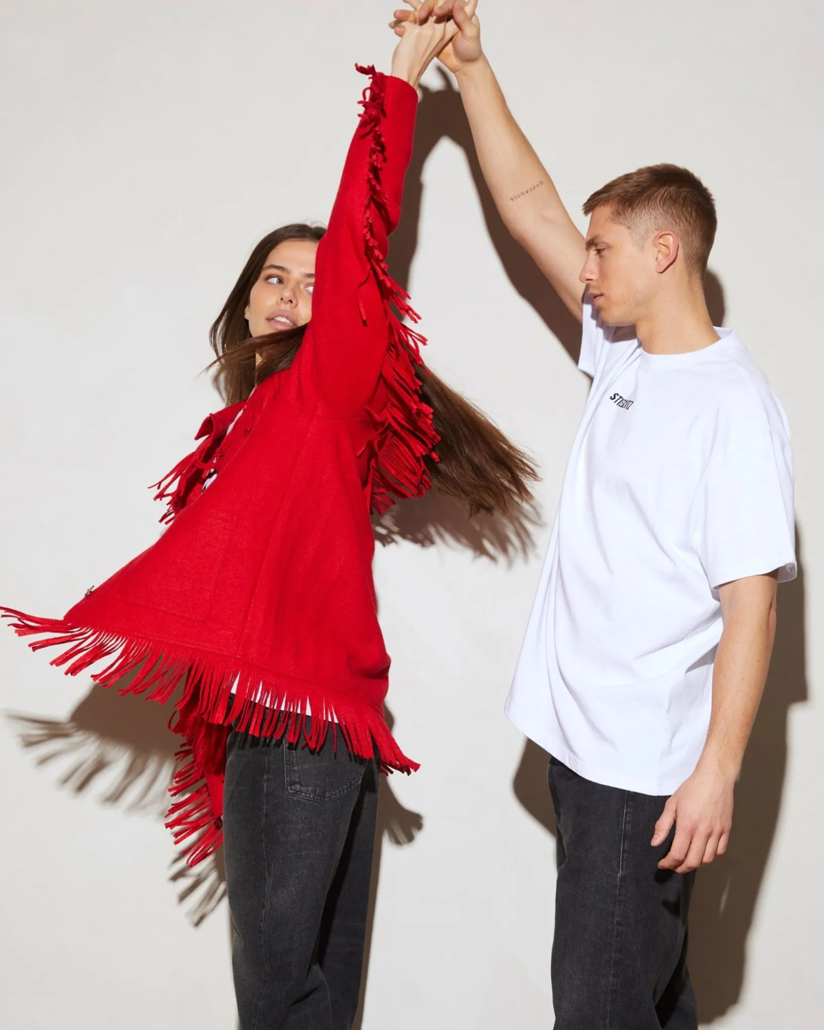 wool_fringe_jacket__red_1.webp STIEGLITZ Wool Fringe Jacket | Red Online