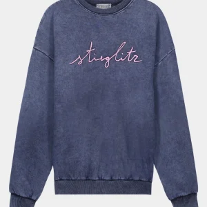STIEGLITZ Worn Out Sweater | Washed Blue Fashion